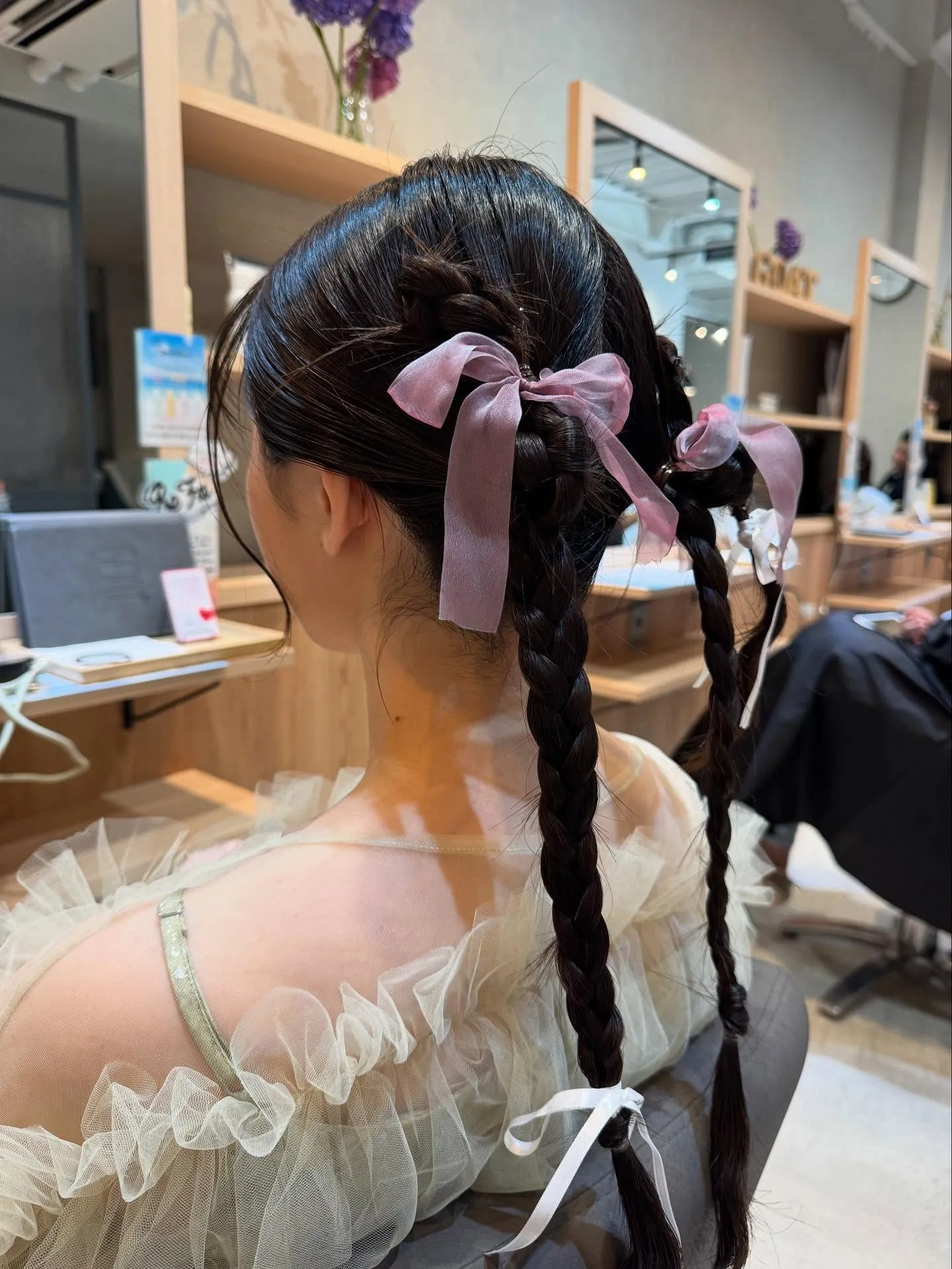 フワフワのドレスにツインの